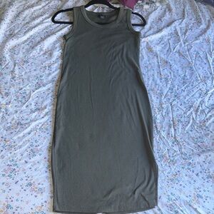 2010’s Rue21 Olive Tank Ribbed Midi Dress
